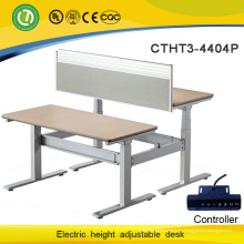 Tabla ajustable de la computadora de la elevación de la altura eléctrica moderna y de la moda para dos personas